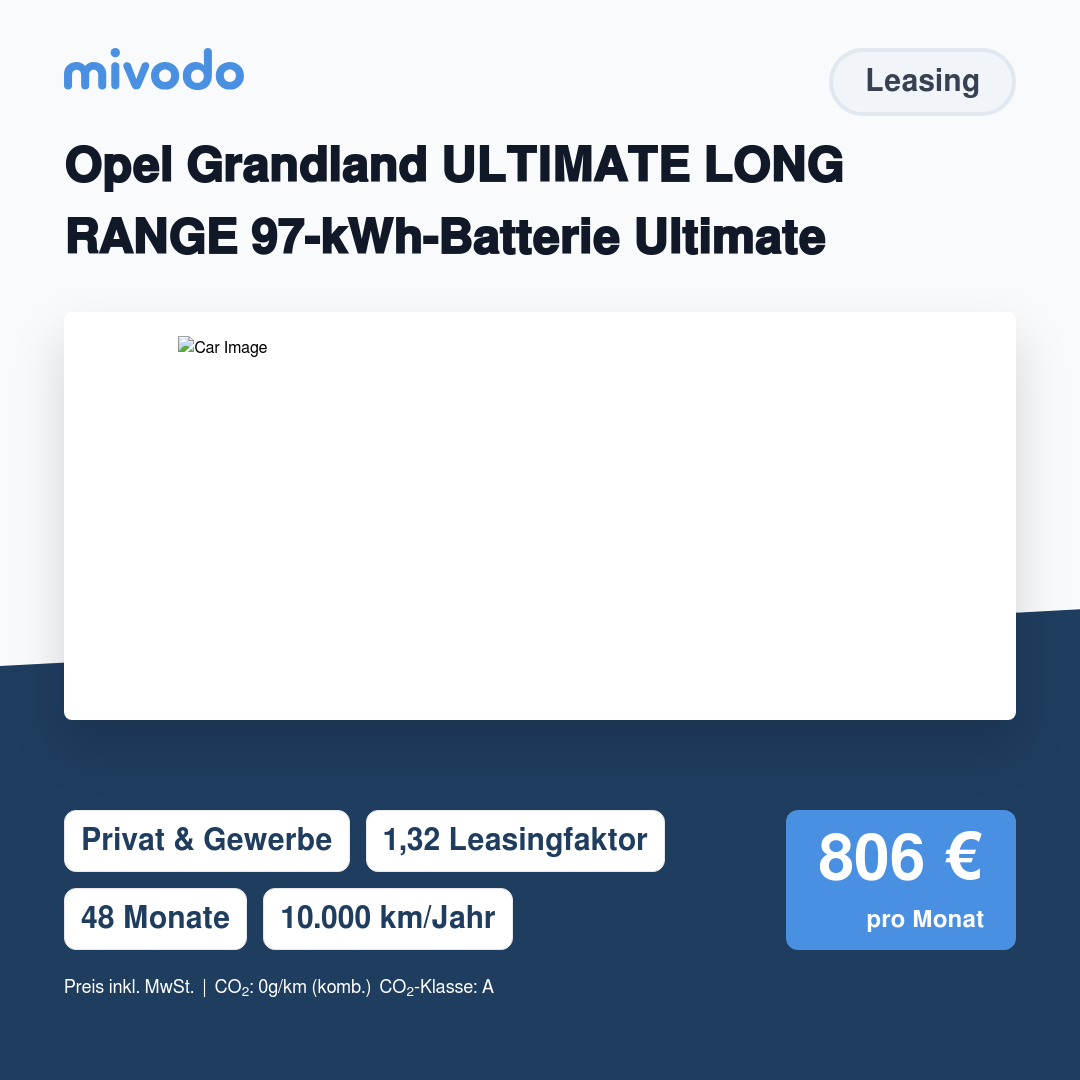 Opel Grandland ULTIMATE LONG RANGE 97-kWh-Batterie Ultimate