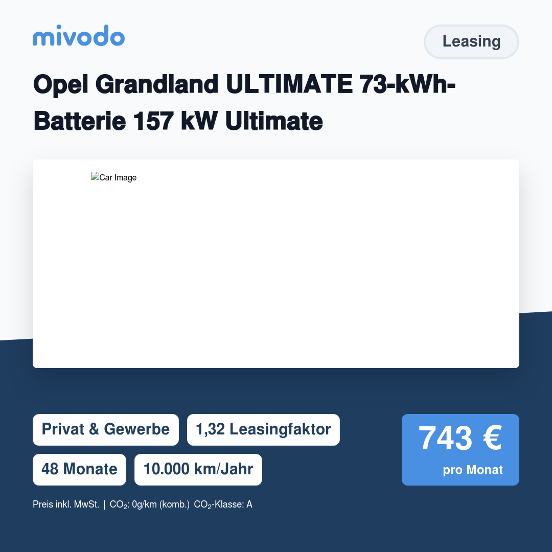 Opel Grandland ULTIMATE 73-kWh-Batterie 157 kW Ultimate