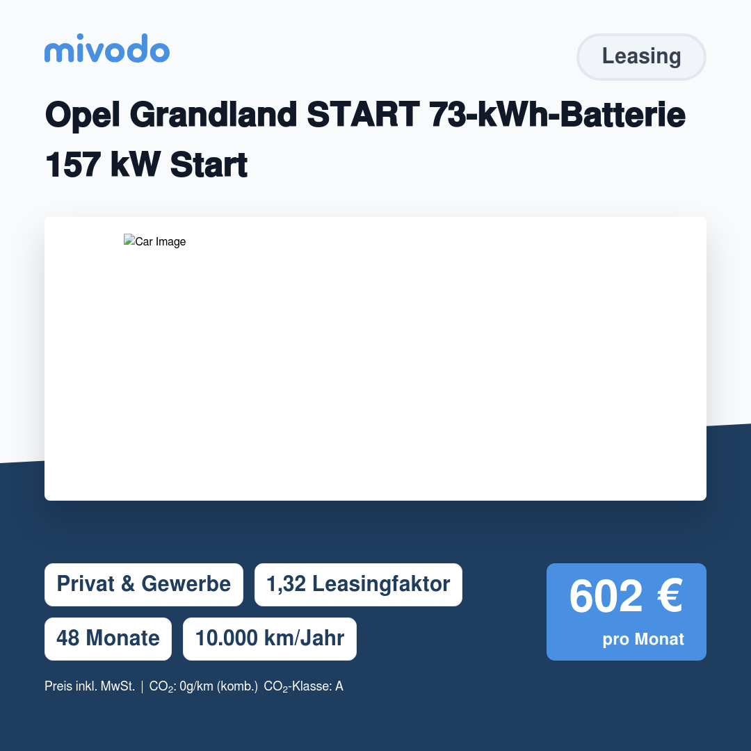 Opel Grandland START 73-kWh-Batterie 157 kW Start