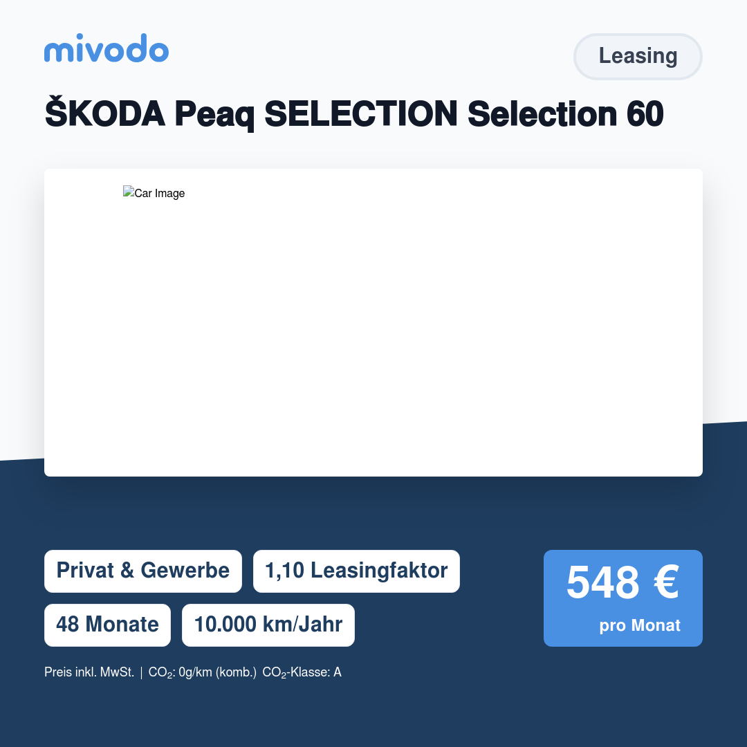 ŠKODA Peaq SELECTION Selection 60