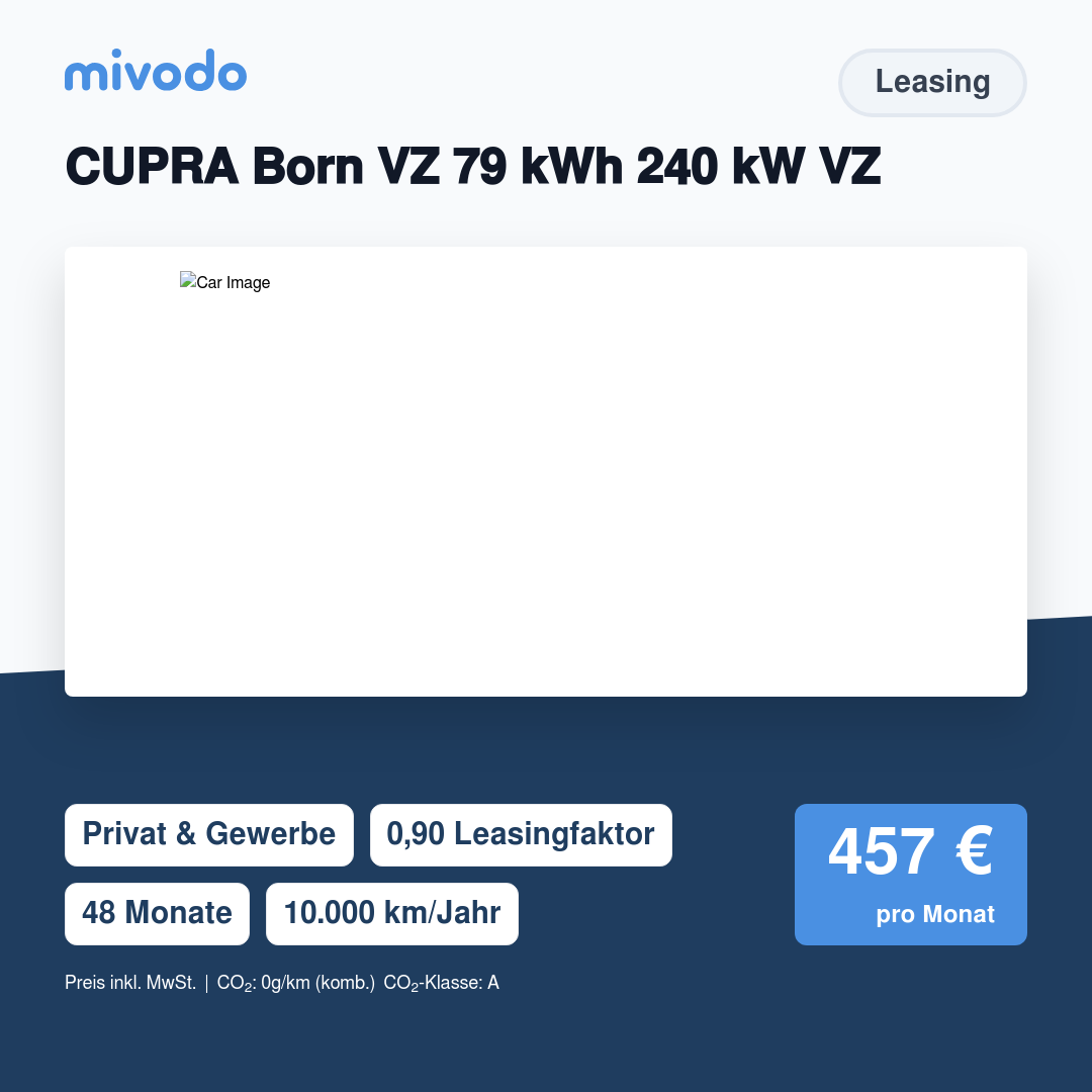 CUPRA Born VZ 79 kWh 240 kW VZ
