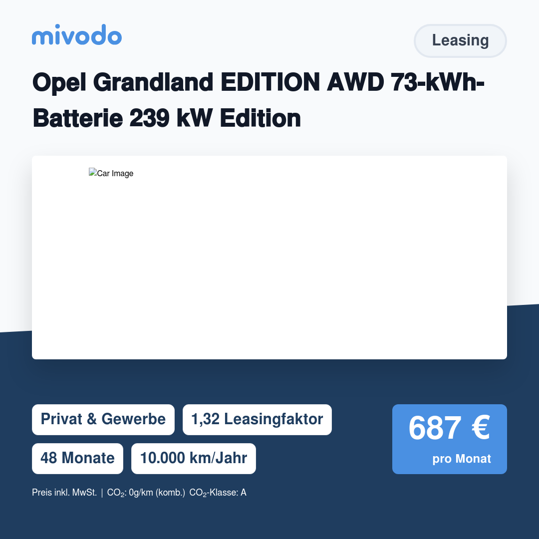 Opel Grandland EDITION AWD 73-kWh-Batterie 239 kW Edition