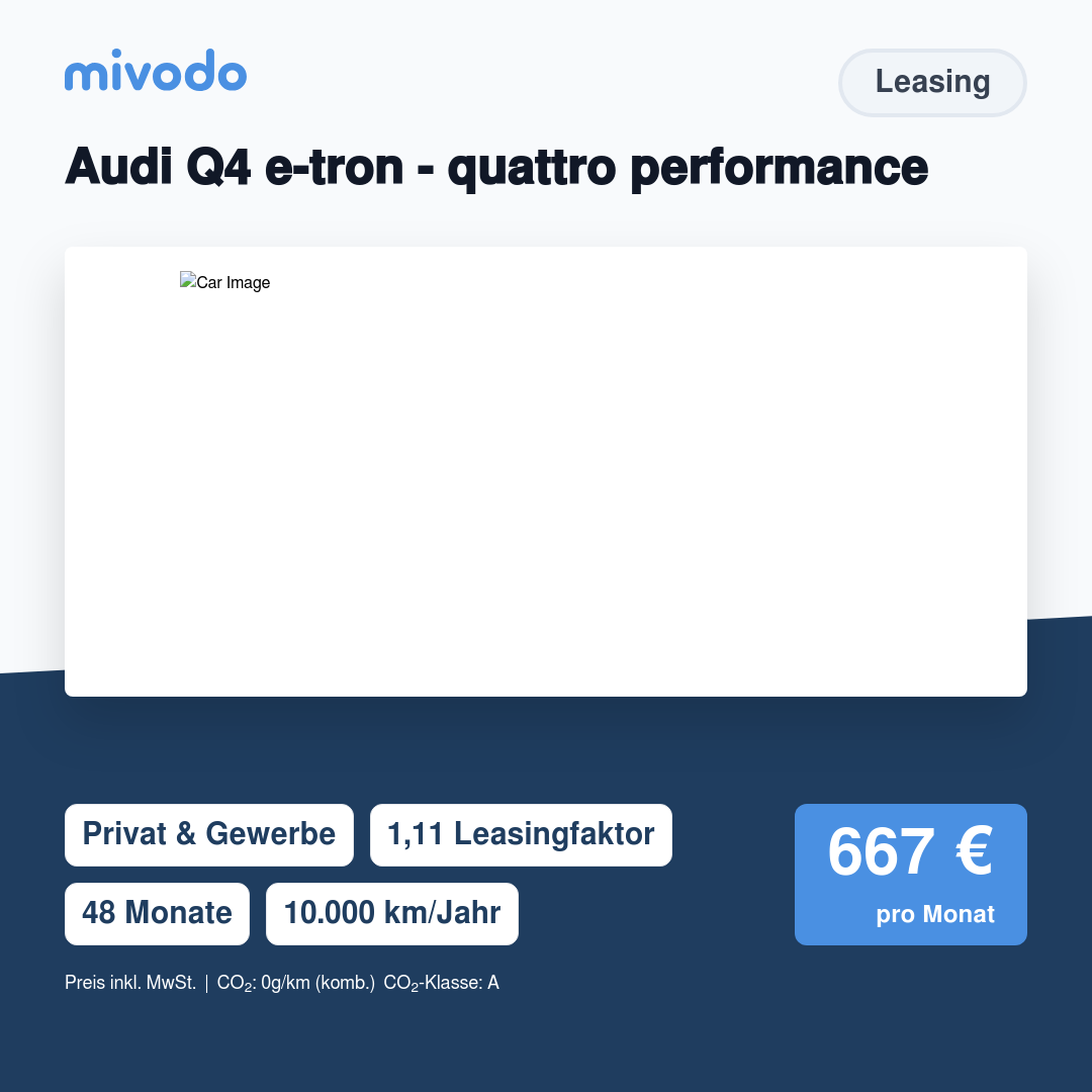 Audi Q4 e-tron - quattro performance