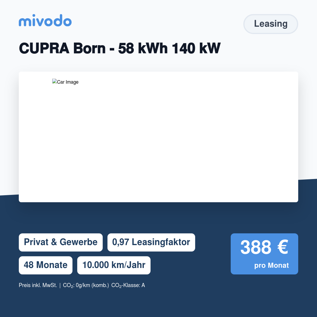 CUPRA Born - 58 kWh 140 kW